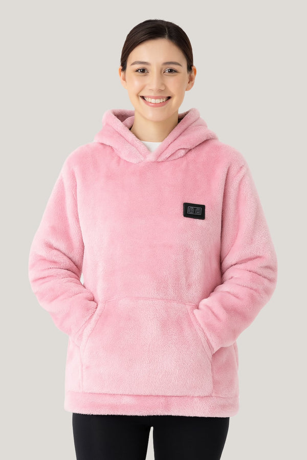 Sweat Polaire Chauffant Rose
