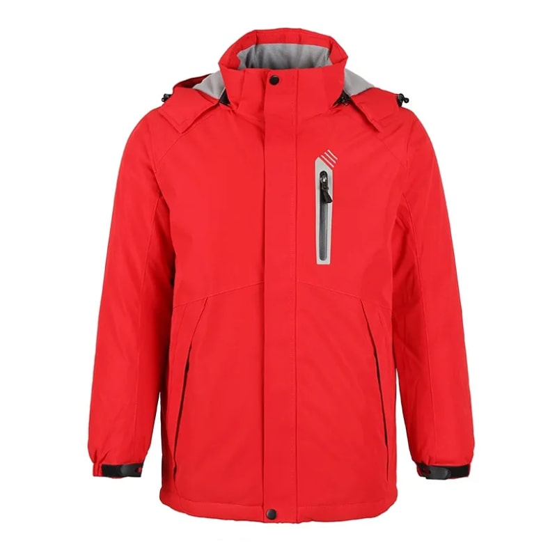 Veste Chauffante Parka Couleur Rouge